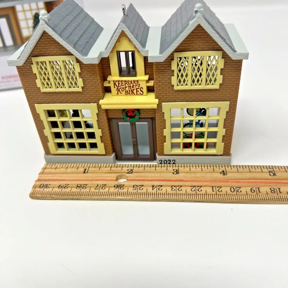 Keepsake Korners Bicycle Shop Ornament Nostalgic Houses & Shops 2022 Hallmark